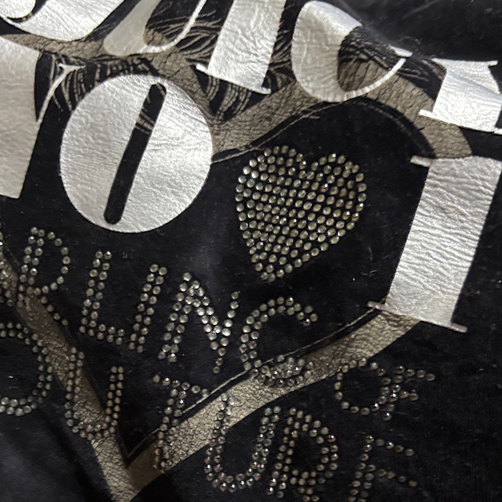 Black Graphic juicy couture suede bag